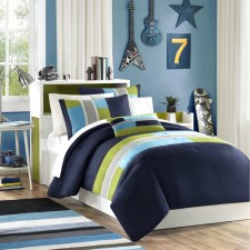 teal comforter